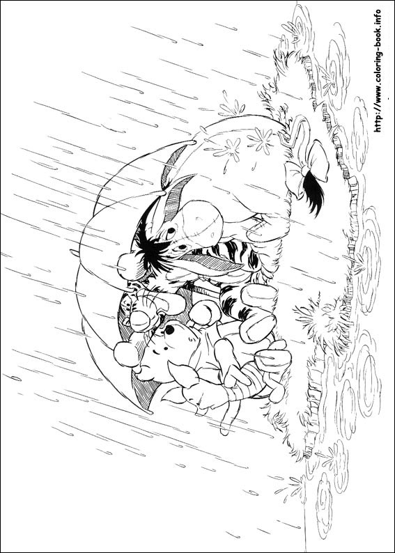 Winnie the Pooh coloring picture